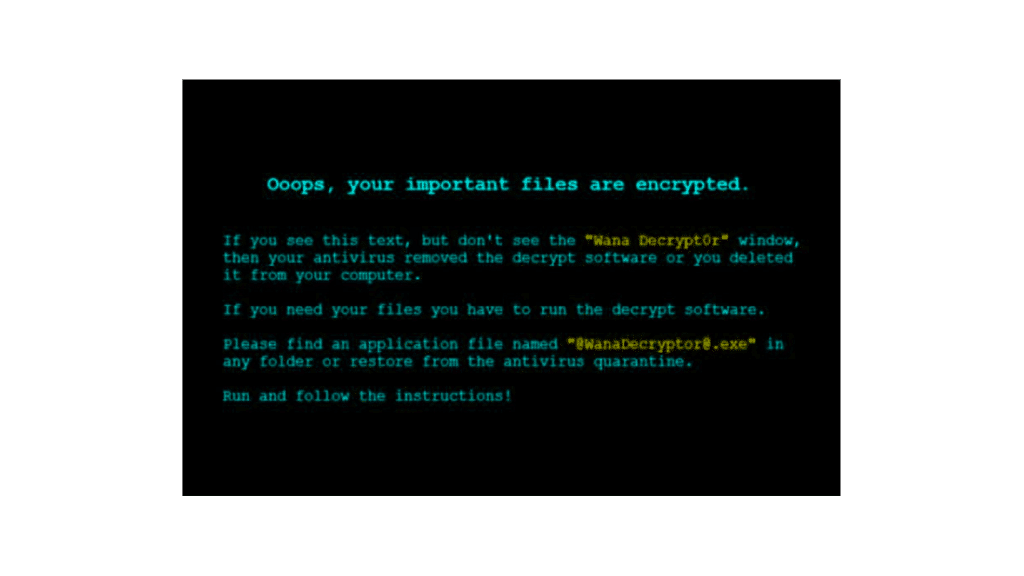 نمونه پیام بدافزار